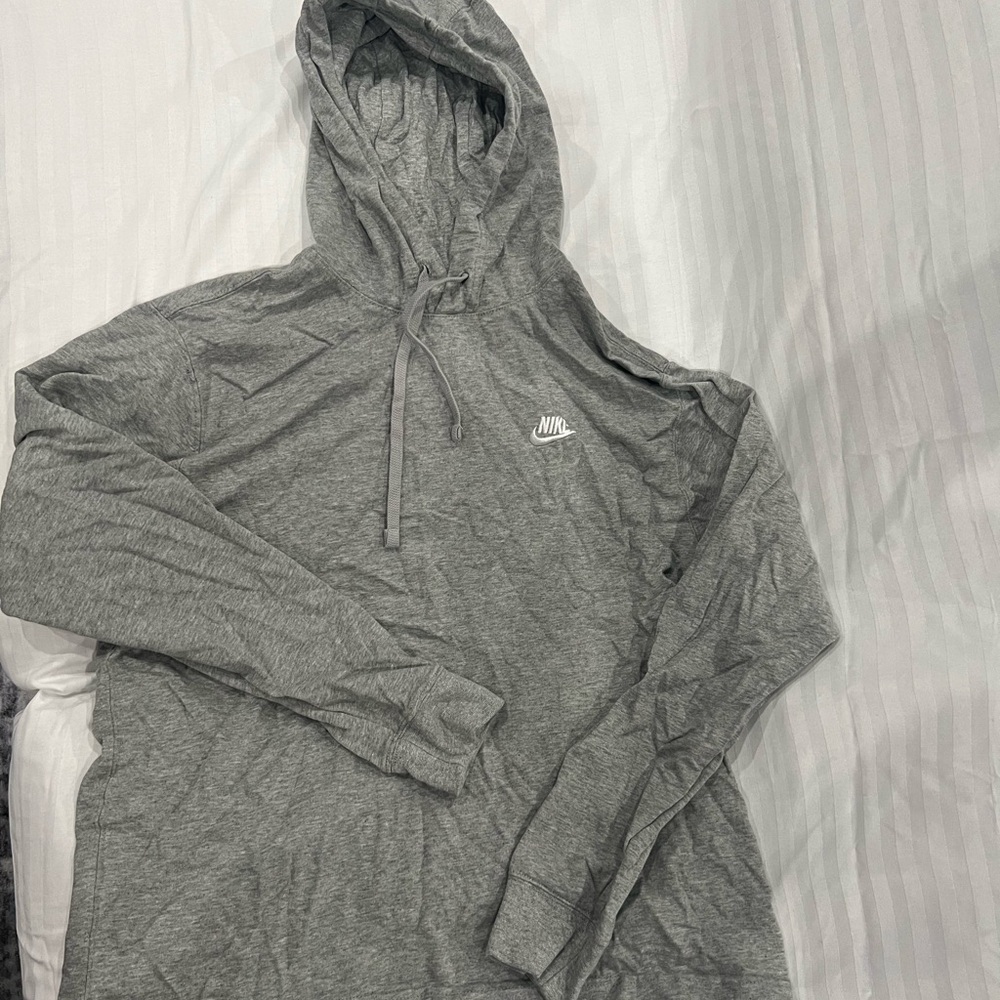 Nike Men's Heather Gray Pullover Hoodie